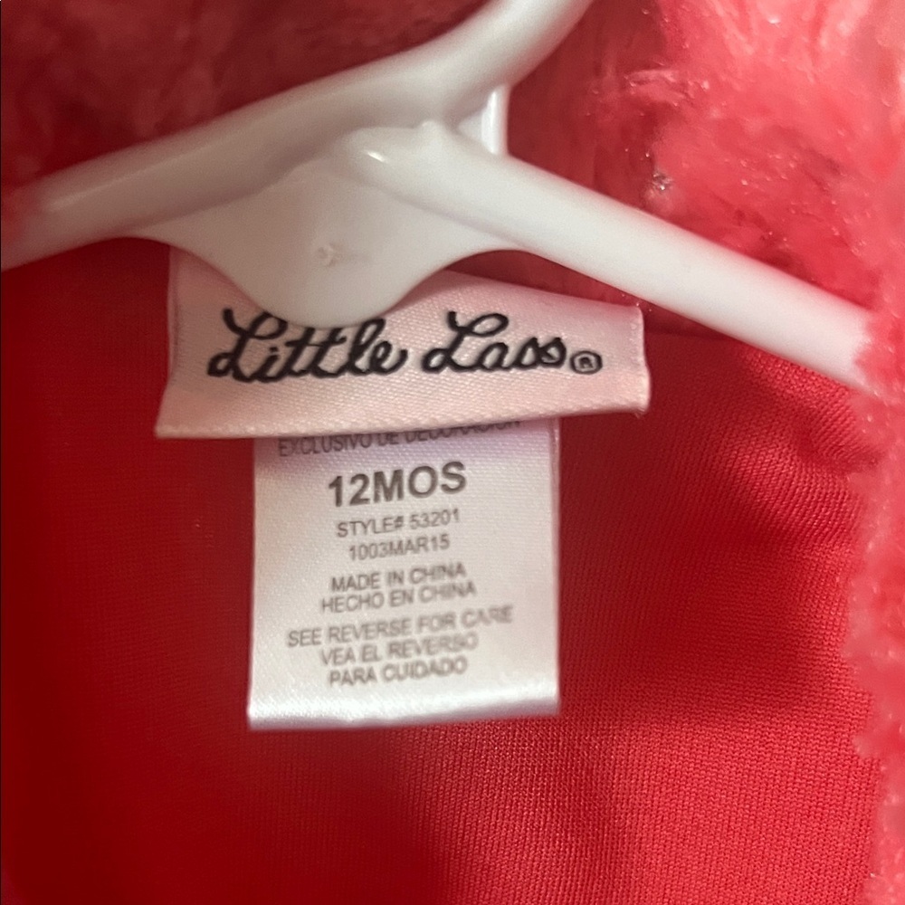 Little Lass Pink Sequin Vest with Silver Accents - Picture 2 of 3
